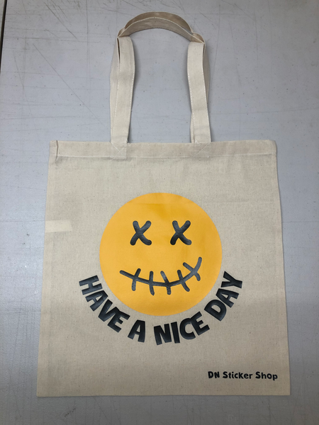 Have A Nice Day Canvas Tote